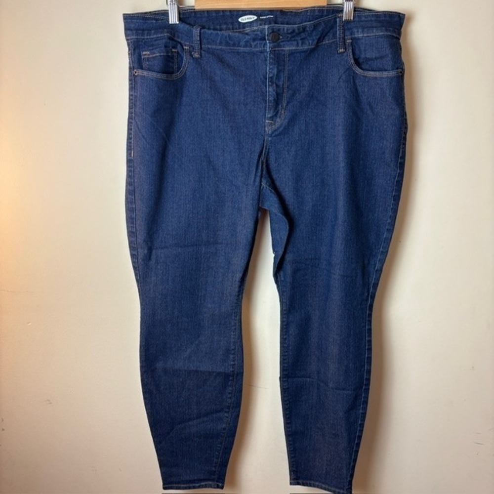 Womens 20 Old Navy Super Skinny Jeans‎ Blue Denim Stretch 5 Pockets Streetwear